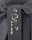 卒業式袴単品レンタル[ブランド・刺繍]黒色に桜とハートの刺繍[身長148-152cm]No.566